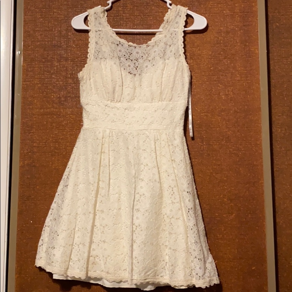 White lace summer dress
